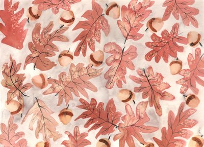 Feuilles de chêne et glands - Neela Pushparaj